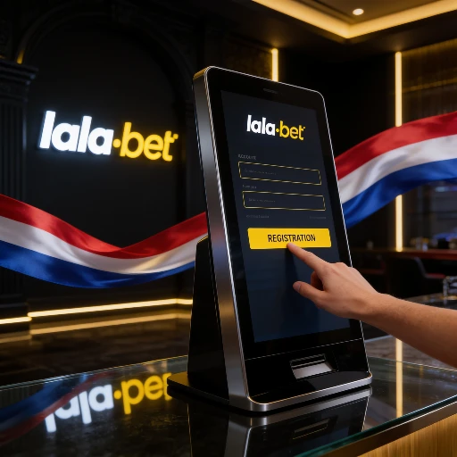 Lalabet registratie op een interactief scherm